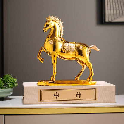 Luxurious Chinese Style Ma Resin Statue