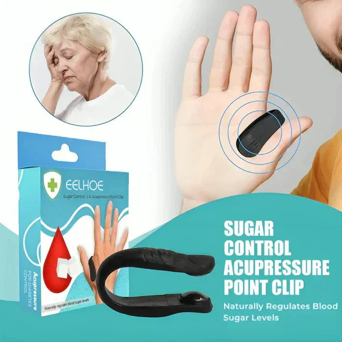 EELHOE Sugar Control L14 Acupressure Point Clip – Hand Pressure Massage Tool
