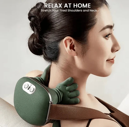 Portable Neck & Shoulder Massager – Ergonomic Relaxation Massage Pillow for Home, Office & Travel