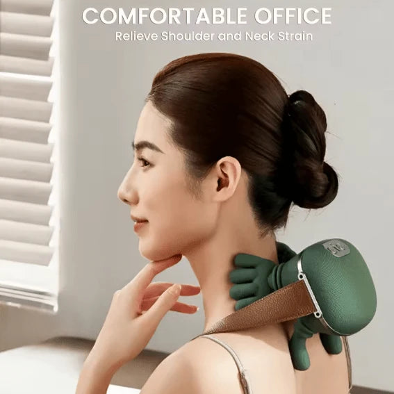 Portable Neck & Shoulder Massager – Ergonomic Relaxation Massage Pillow for Home, Office & Travel